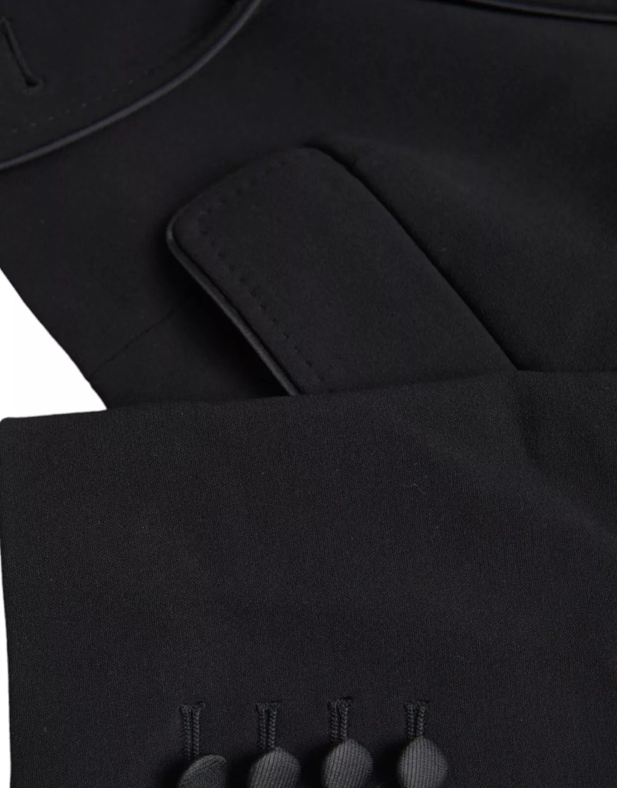 Dolce & Gabbana Schwarze einreihige Kurzjacke aus Wolle